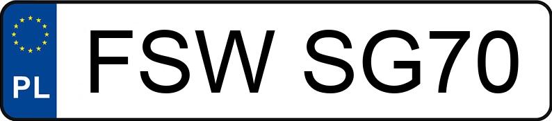 Numer rejestracyjny FSW SG70 posiada VOLKSWAGEN Crafter 35 TDI-CR MR`17 E6 3.5t Crafter 35 TDI-CR MR`17 E6 3.5t - FSWSG70