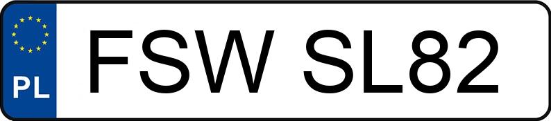 Numer rejestracyjny FSW SL82 posiada FORD Mondeo 2.0 TDCi MR`04 E3 Sport - FSWSL82