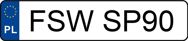Numer rejestracyjny FSW SP90 posiada VOLKSWAGEN Passat B7 2.0 TSI MR`10 E5 Highline DSG - FSWSP90 Numer rejestracyjny FSW SP90 posiada VOLKSWAGEN Passat B7 2.0 TSI MR`10 E5 Highline DSG - FSWSP90