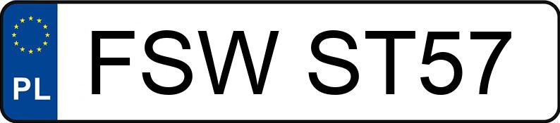 O número de registro FSW ST57 tem BMW 530 - FSWST57 O número de registro FSW ST57 tem BMW 530 - FSWST57
