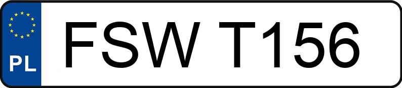 Die Registrierungsnummer FSW T156 hat DAEWOO Tico 0.8 Kat. 800NEW SX - FSWT156
