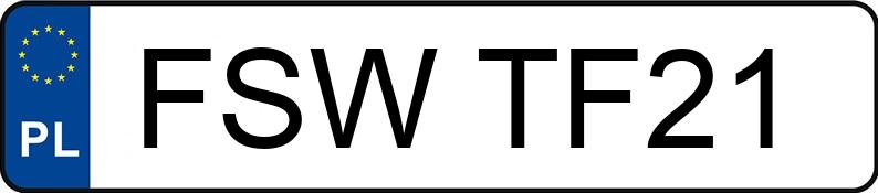 Numer rejestracyjny FSW TF21 posiada OPEL INSIGNIA SPORTS TOURER - FSWTF21 Numer rejestracyjny FSW TF21 posiada OPEL INSIGNIA SPORTS TOURER - FSWTF21