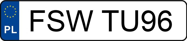 Numer rejestracyjny FSW TU96 posiada BMW 316i Kat. E30 316i Kat. E30 - FSWTU96