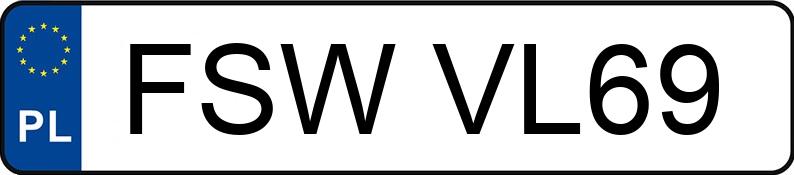 Numer rejestracyjny FSW VL69 posiada SCION FR-S - FSWVL69