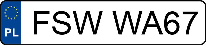 Numer rejestracyjny FSW WA67 posiada MERCEDES-BENZ ML 270 CDI MR`01 E3 W163 ML 270 CDI MR`01 E3 W163 - FSWWA67