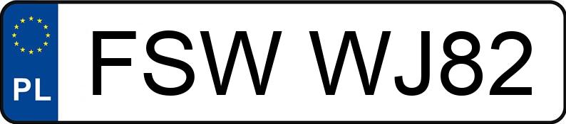 Numer rejestracyjny FSW WJ82 posiada BMW 318D - FSWWJ82