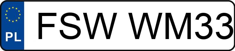 Numer rejestracyjny FSW WM33 posiada VOLKSWAGEN Golf V 1.4 TSI MR`03 E4 GT Sport - FSWWM33