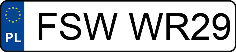 Numer rejestracyjny FSW WR29 posiada FIAT 500 1.4 16V MR`07 E5 Sport Aut. - FSWWR29