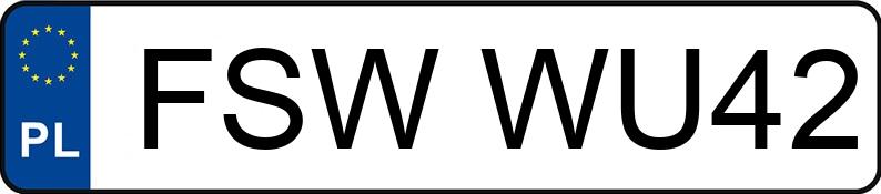 Numer rejestracyjny FSW WU42 posiada MERCEDES-BENZ INTEGRO - FSWWU42