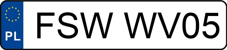 Numer rejestracyjny FSW WV05 posiada AUDI A4 2.0 TDi DPF MR`07 E4 B8 - FSWWV05