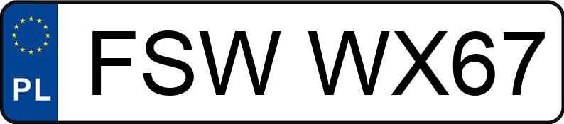 Numer rejestracyjny FSW WX67 posiada BMW 530 D - FSWWX67
