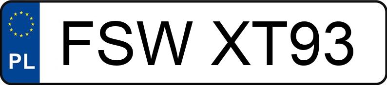 Numer rejestracyjny FSW XT93 posiada FIAT 500 1.2 MR`14 E6 Pop - FSWXT93 Numer rejestracyjny FSW XT93 posiada FIAT 500 1.2 MR`14 E6 Pop - FSWXT93