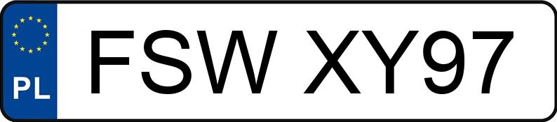 Numer rejestracyjny FSW XY97 posiada BMW 318 Touring Diesel MR`19 E6d G21 318 Touring Diesel MR`19 E6d G21 - FSWXY97