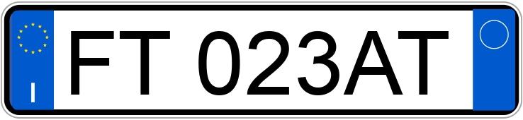 Numer rejestracyjny FT023AT posiada ALFA ROMEO Giulia