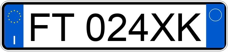 Numer rejestracyjny FT024XK posiada BMW Serie 1