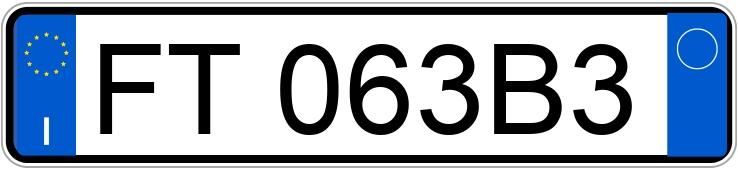 Numer rejestracyjny FT063B3 posiada Ford Fiesta