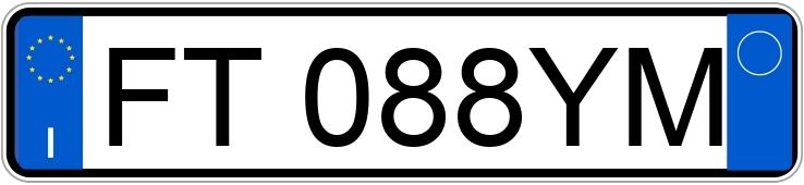 Numer rejestracyjny FT088YM posiada FIAT Panda 3a serie