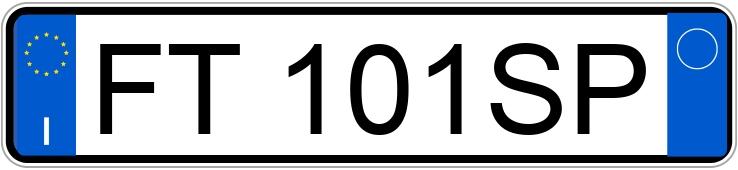 Numer rejestracyjny FT101SP posiada LANCIA Ypsilon 3a serie