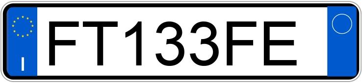 Numer rejestracyjny FT133FE posiada FIAT Panda 3a serie