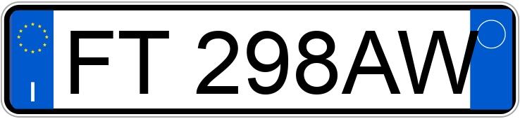 Numer rejestracyjny FT298AW posiada VOLKSWAGEN Touran 3a serie Numer rejestracyjny FT298AW posiada VOLKSWAGEN Touran 3a serie