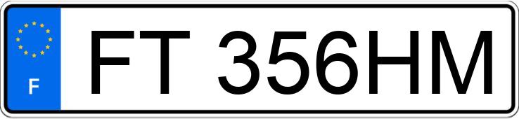 Numer rejestracyjny FT356HM posiada PEUGEOT 206