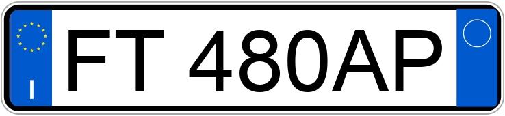 Numer rejestracyjny FT480AP posiada FIAT Panda 3a serie Numer rejestracyjny FT480AP posiada FIAT Panda 3a serie