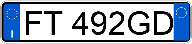 Numer rejestracyjny FT492GD posiada BMW Serie 3