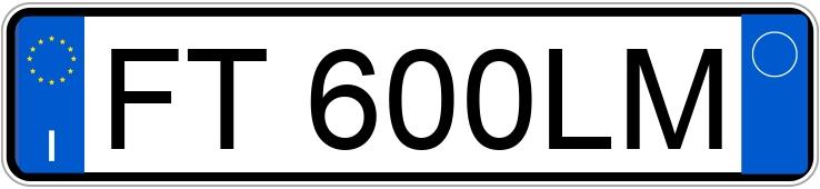 Numer rejestracyjny FT600LM posiada ALFA ROMEO Giulia Numer rejestracyjny FT600LM posiada ALFA ROMEO Giulia