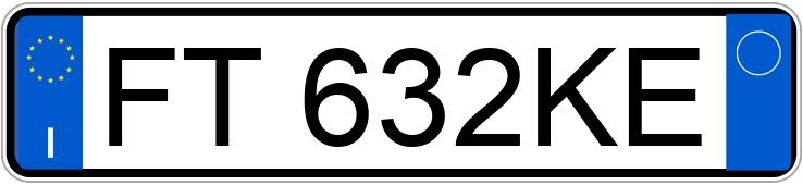 Numer rejestracyjny FT632KE posiada BMW Serie 1