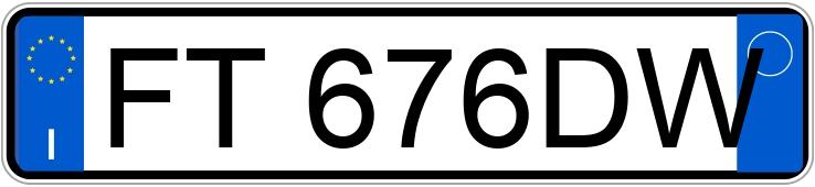 Numer rejestracyjny FT676DW posiada AUDI A1 2a serie