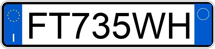 Numer rejestracyjny FT735WH posiada FIAT Panda 3a serie Numer rejestracyjny FT735WH posiada FIAT Panda 3a serie