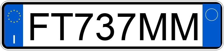 Numer rejestracyjny FT737MM posiada ALFA ROMEO Giulia