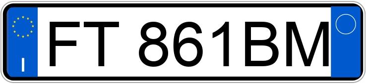 Numer rejestracyjny FT861BM posiada FIAT Panda 3a serie Numer rejestracyjny FT861BM posiada FIAT Panda 3a serie