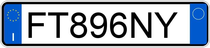 Numer rejestracyjny FT896NY posiada FIAT 500X