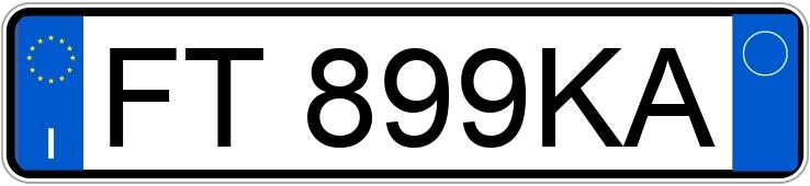Numer rejestracyjny FT899KA posiada MERCEDES-BENZ A 180 D