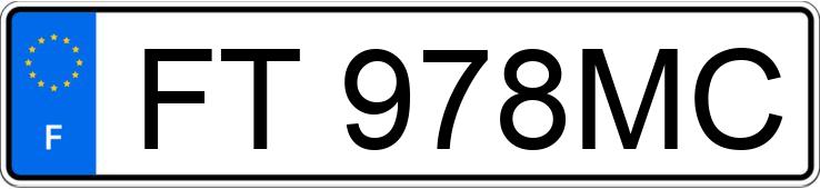 Numer rejestracyjny FT978MC posiada  