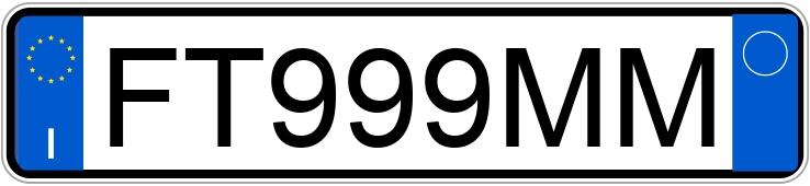 Numer rejestracyjny FT999MM posiada FIAT Panda 3a serie