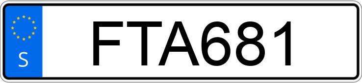 Numer rejestracyjny FTA681 posiada Ford Taunus 17 M P3TS