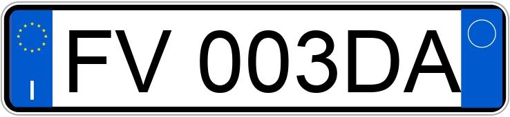 Numer rejestracyjny FV003DA posiada VOLKSWAGEN Polo 6a serie