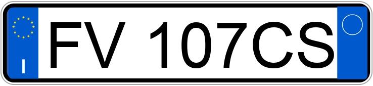 Numer rejestracyjny FV107CS posiada LAND ROVER RR Evoque 2a serie