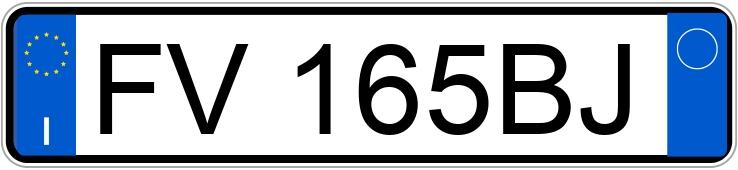 Numer rejestracyjny FV165BJ posiada FIAT Panda 3a serie