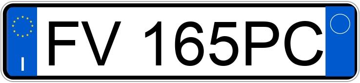 Numer rejestracyjny FV165PC posiada FIAT Panda 3a serie