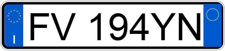 Numer rejestracyjny FV194YN posiada FIAT Panda 3a serie Numer rejestracyjny FV194YN posiada FIAT Panda 3a serie