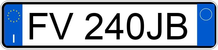 Numer rejestracyjny FV240JB posiada BMW Serie3