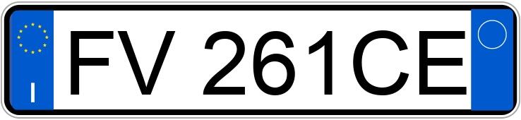 Numer rejestracyjny FV261CE posiada FIAT Panda 3a serie