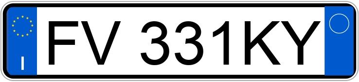 Numer rejestracyjny FV331KY posiada AUDI A1 2a serie