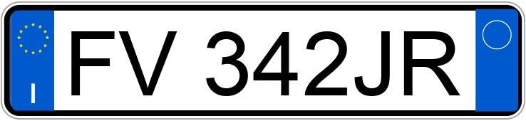 Numer rejestracyjny FV342JR posiada TOYOTA RAV4 3a serie