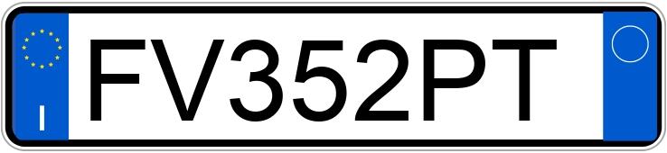 Numer rejestracyjny FV352PT posiada FIAT Panda 3a serie Numer rejestracyjny FV352PT posiada FIAT Panda 3a serie