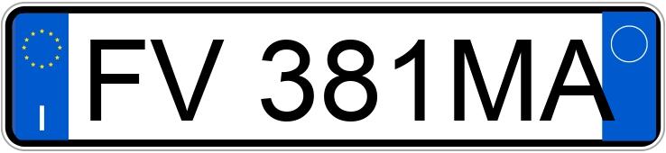 Numer rejestracyjny FV381MA posiada FIAT Panda 3a serie