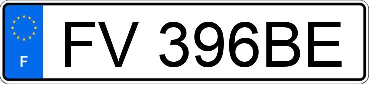 Numer rejestracyjny FV396BE posiada PEUGEOT 206